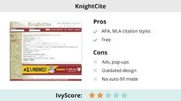 KnightCite Online Bibliography Tools: A Comprehensive Review