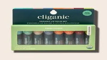 Cliganic Organic Lip Balm Set