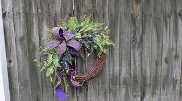 Lavender Wreath: A Floral Symphony of Serenity and Charm