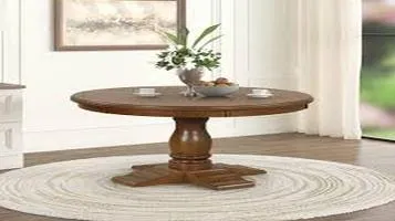 Round Pedestal Dining Table – A Perfect Fusion of Elegance and Practicality