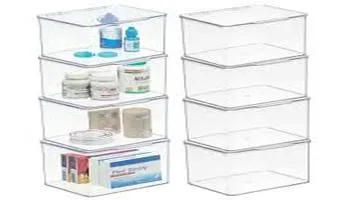 Product mDesign Stackable Plastic Storage Bins