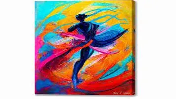 Abstract Canvas Paintings: A Lyrical Dance of Color and Form